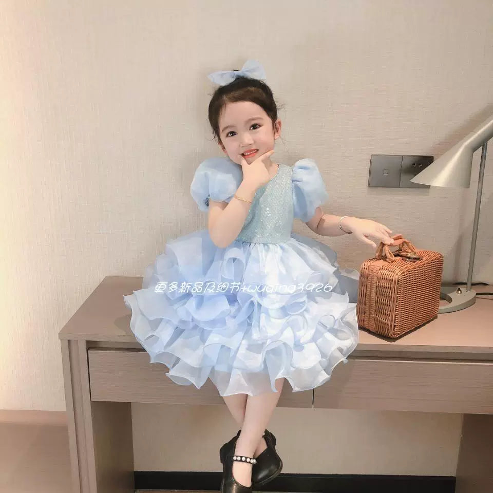 New Sweet Western Style Baby Girl Princess Formal Dress